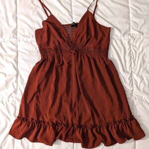 Cider Plus Sized Ruffle Minidress, 2XL